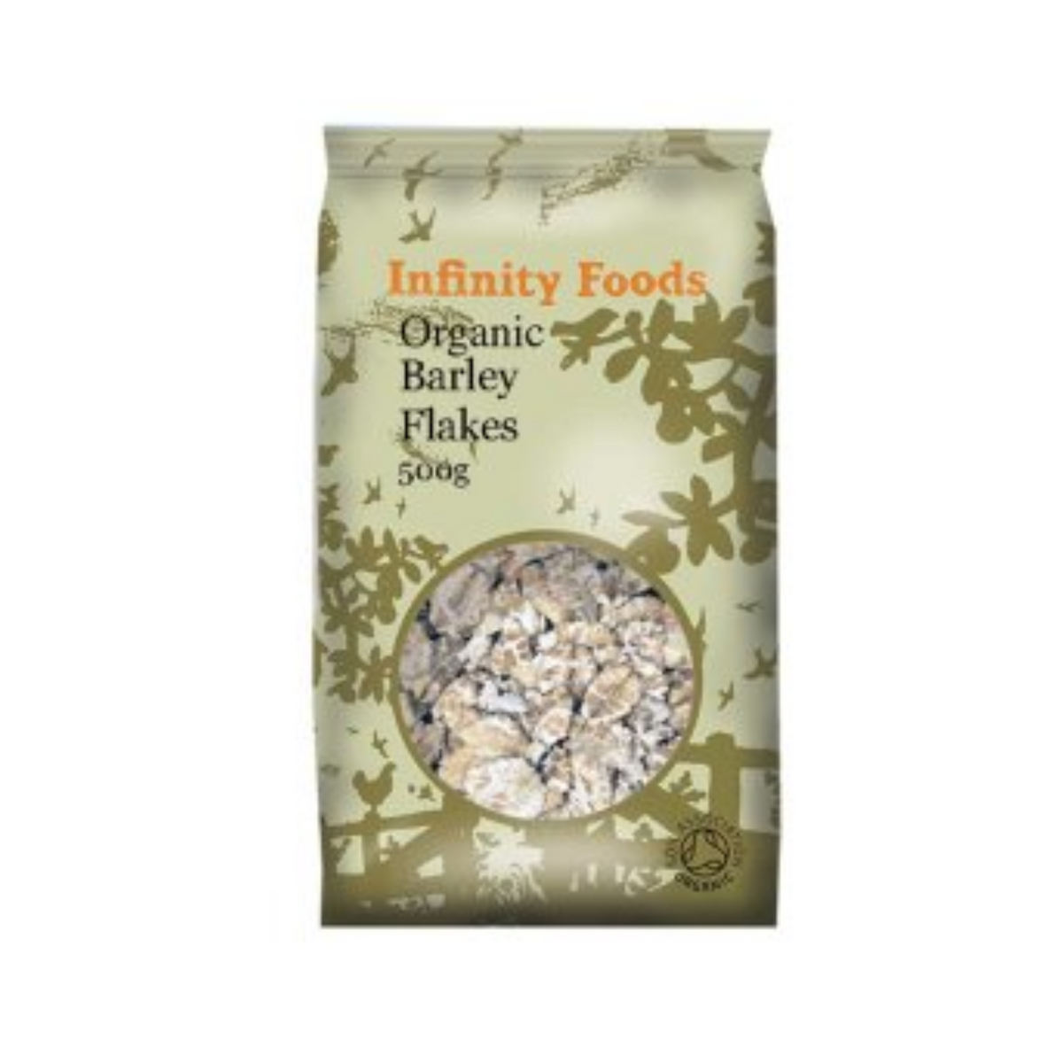 Infinity Foods Organic Barley Flakes authentic supplier pack