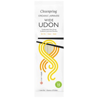 Clearspring Organic Wide Udon Noodles authentic supplier pack