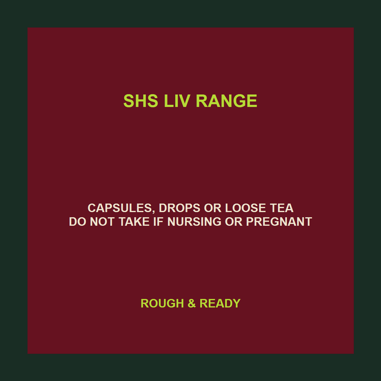 SHS Liv Range exact product facts