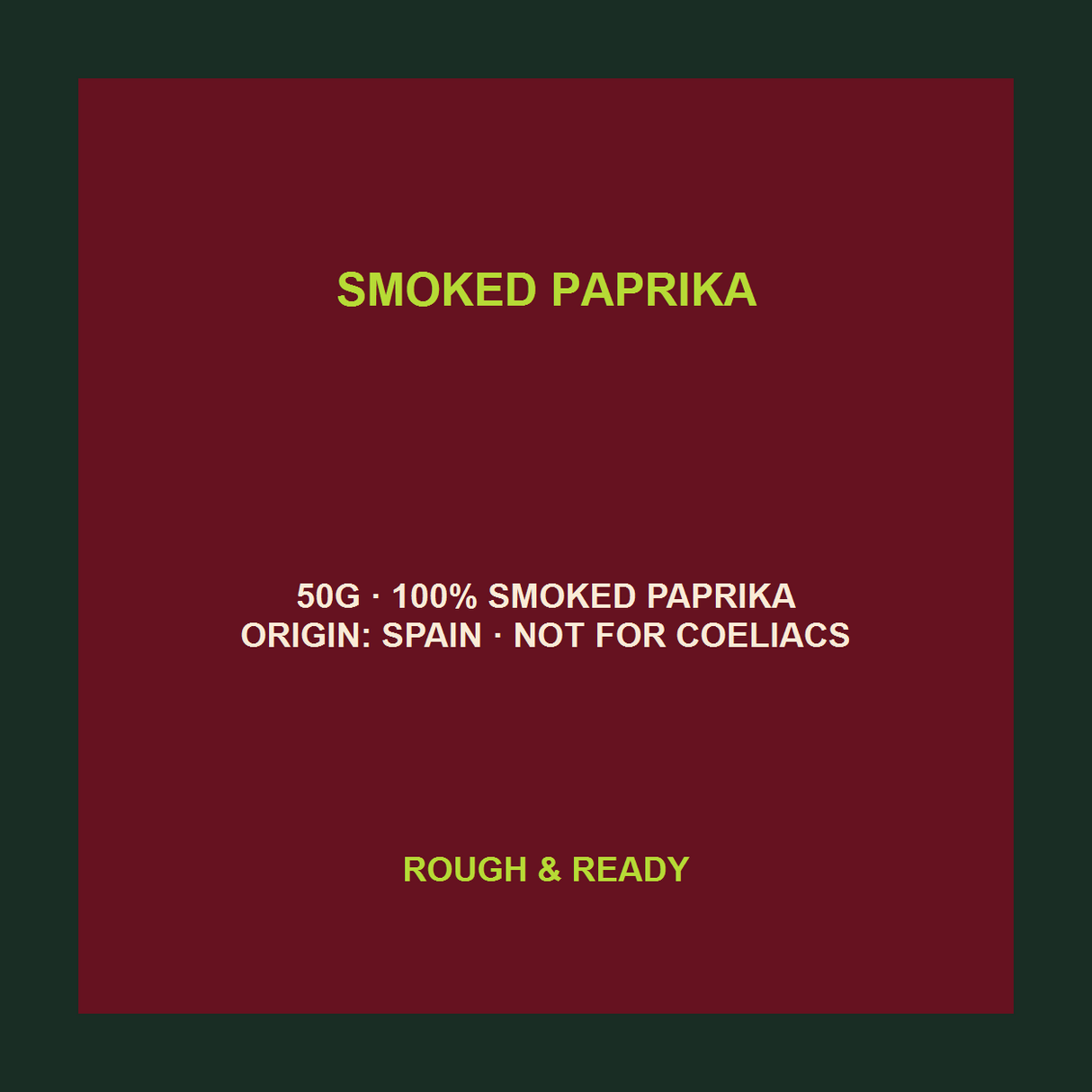 Hampshire Foods Smoked Paprika exact product facts