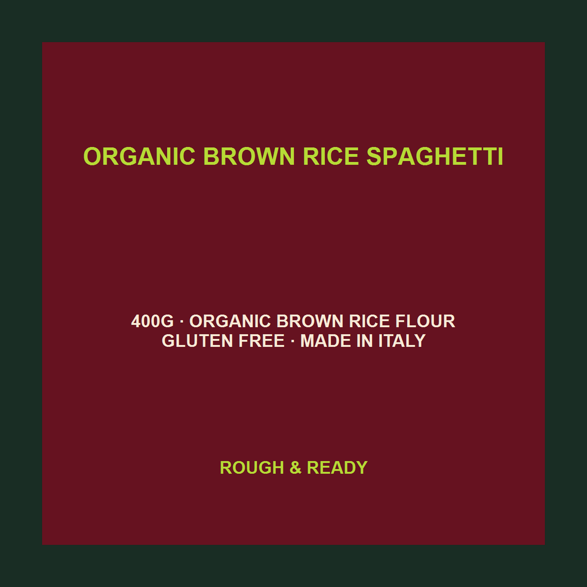 Freee Gluten Free Organic Brown Rice Spaghetti exact product facts