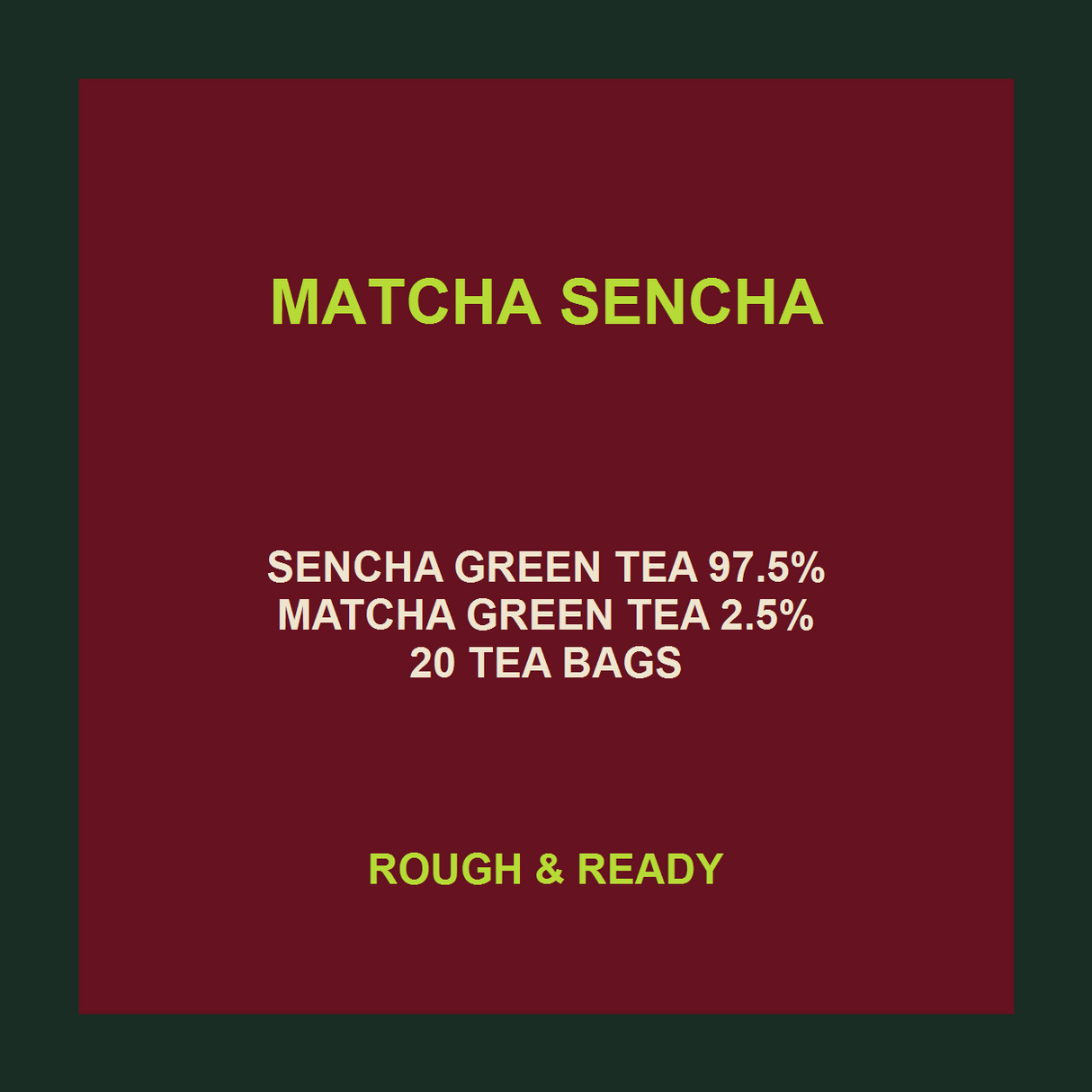 Matcha sencha tea facts