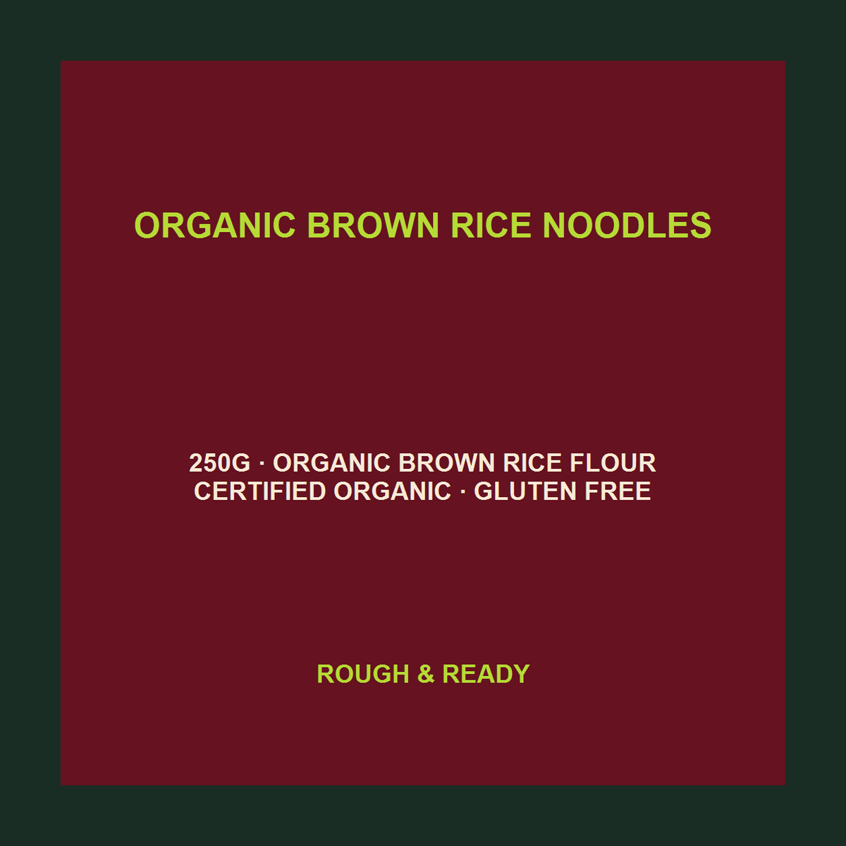 King Soba Organic Brown Rice Noodles exact product facts