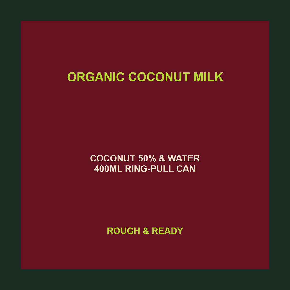 Biona Organic Coconut Milk exact product facts