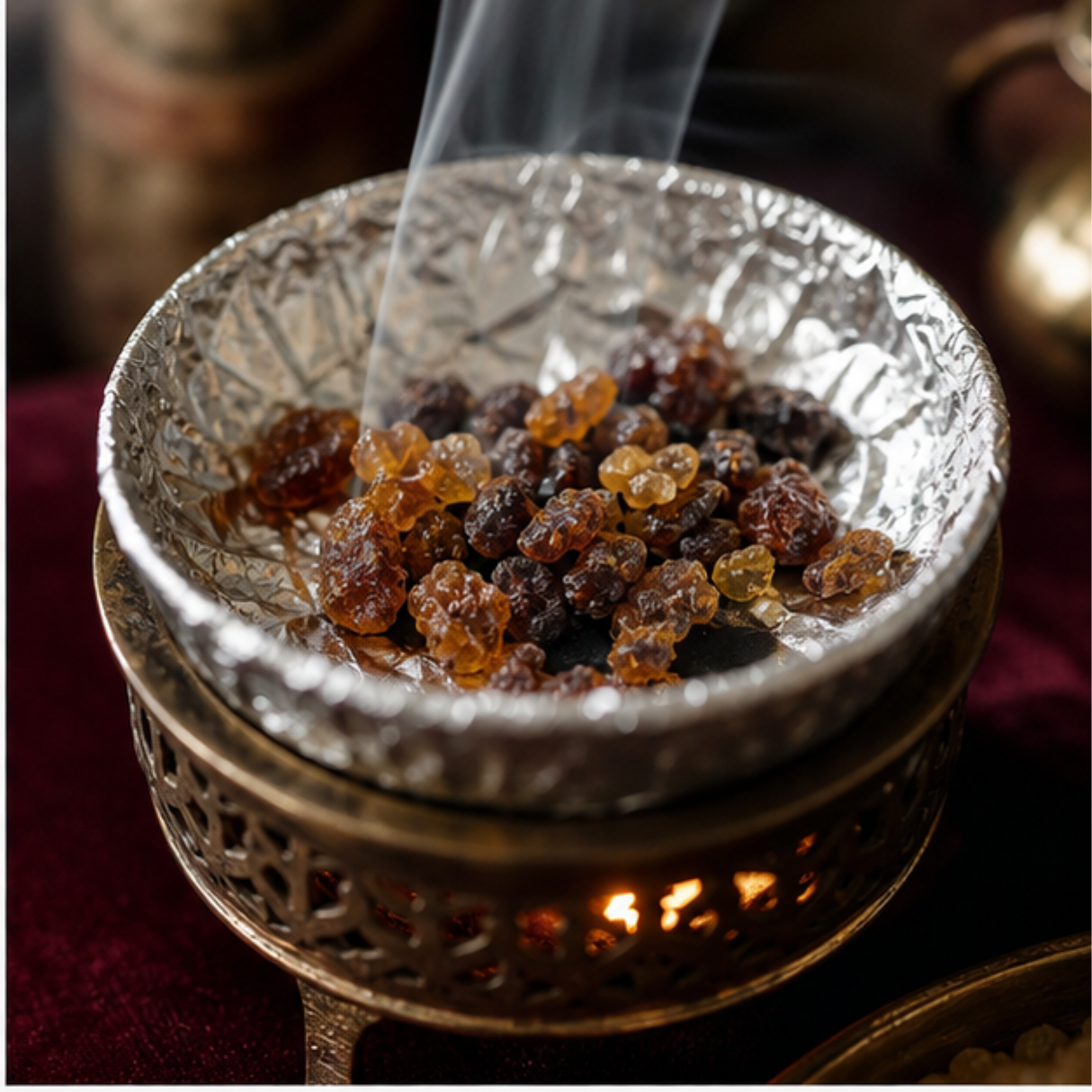 Hambleden Frankincense and Myrrh Incense serving suggestion