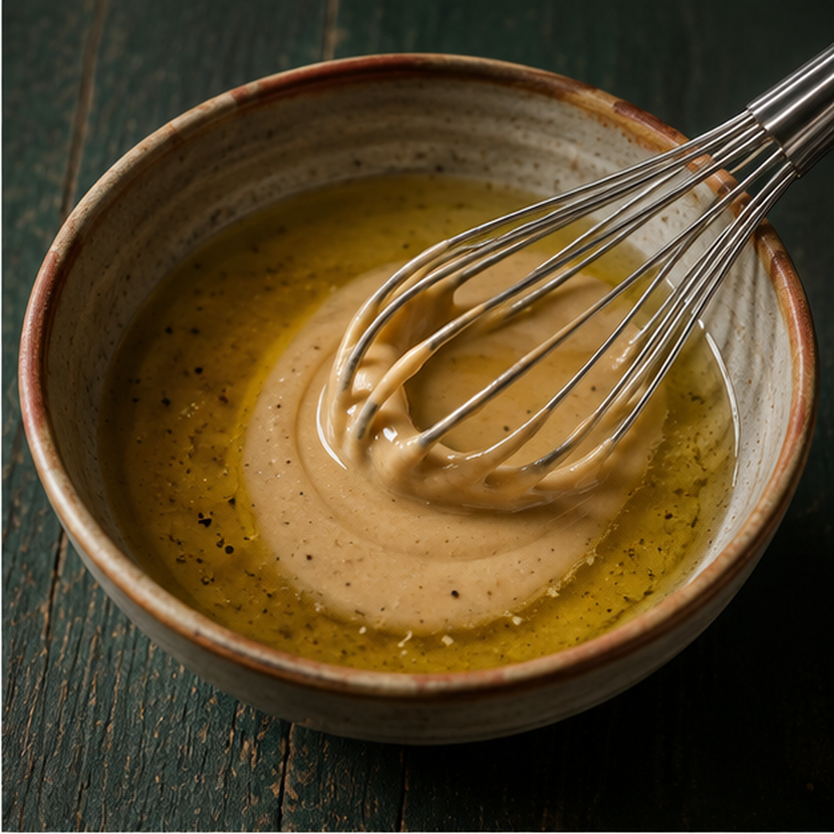 Preparing tahini dressing
