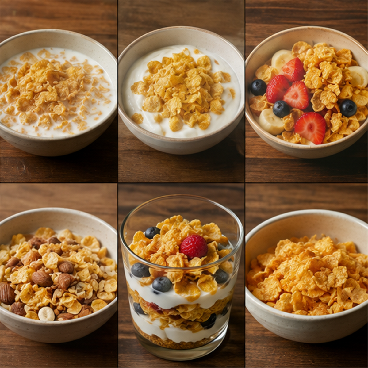 Freee Gluten Free Corn Flakes six ways to enjoy