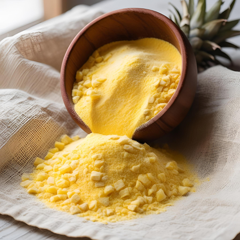 Freeze Dried Small Pineapple Nibs