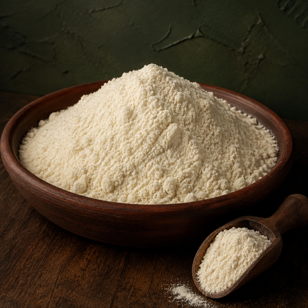 Almond flour natural serving