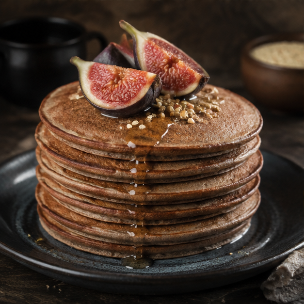 Organic buckwheat flour pancake recipe