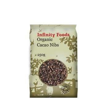 Authentic Infinity Foods organic cacao nibs pack