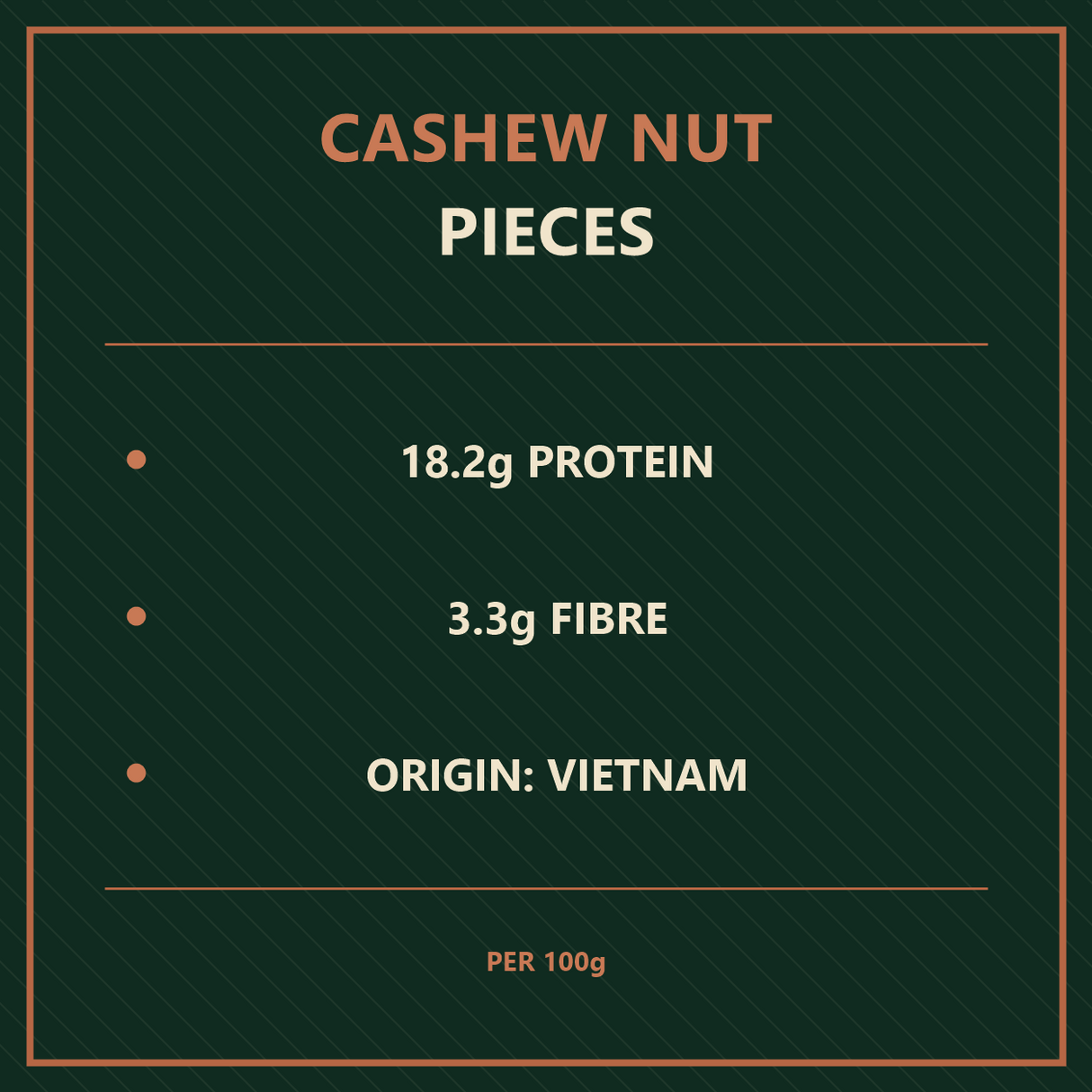 Cashew Nut Pieces — product facts