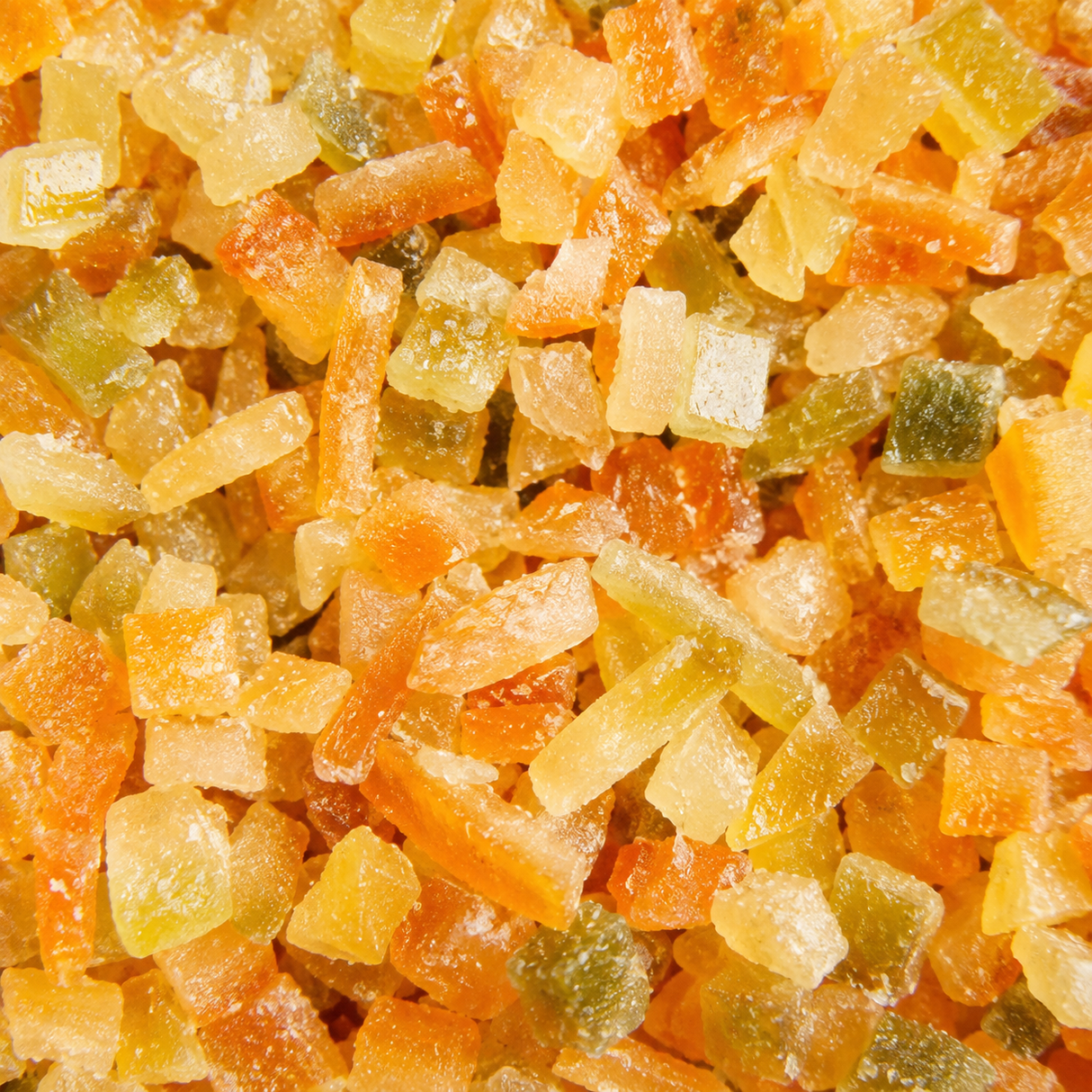Chopped Mixed Peel — extreme macro hero