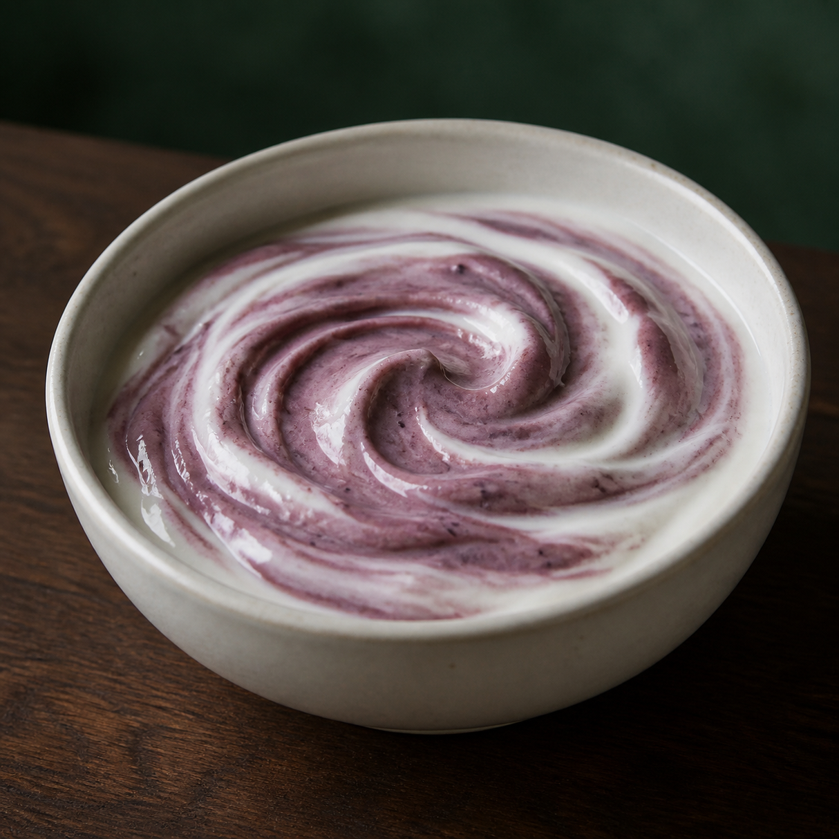Clearspring organic apple and blueberry puree swirled through yogurt