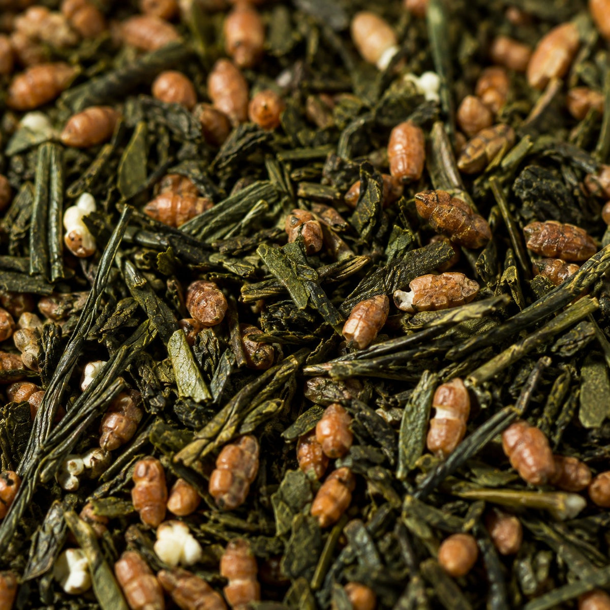 Clearspring Organic Genmaicha Green Tea Bags — macro ingredient hero