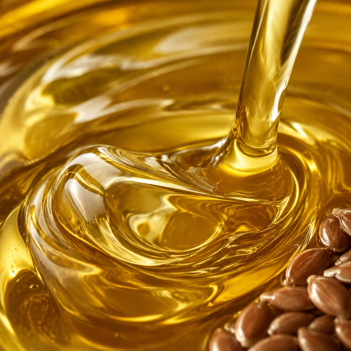 Clearspring Organic Flax Seed Oil — macro ingredient hero