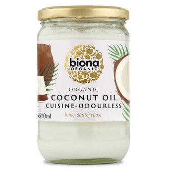 Authentic Biona Organic Coconut Oil Cuisine packaging