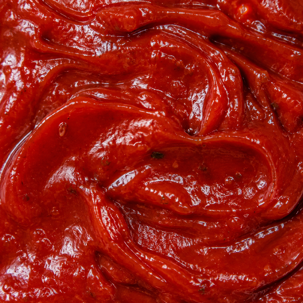 Organic tomato ketchup macro