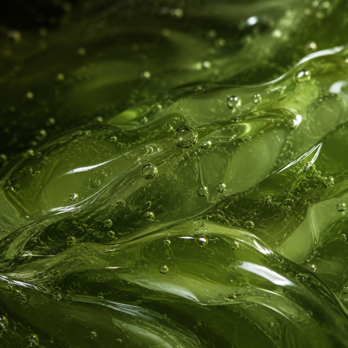 Aloe vera body wash gel extreme close-up