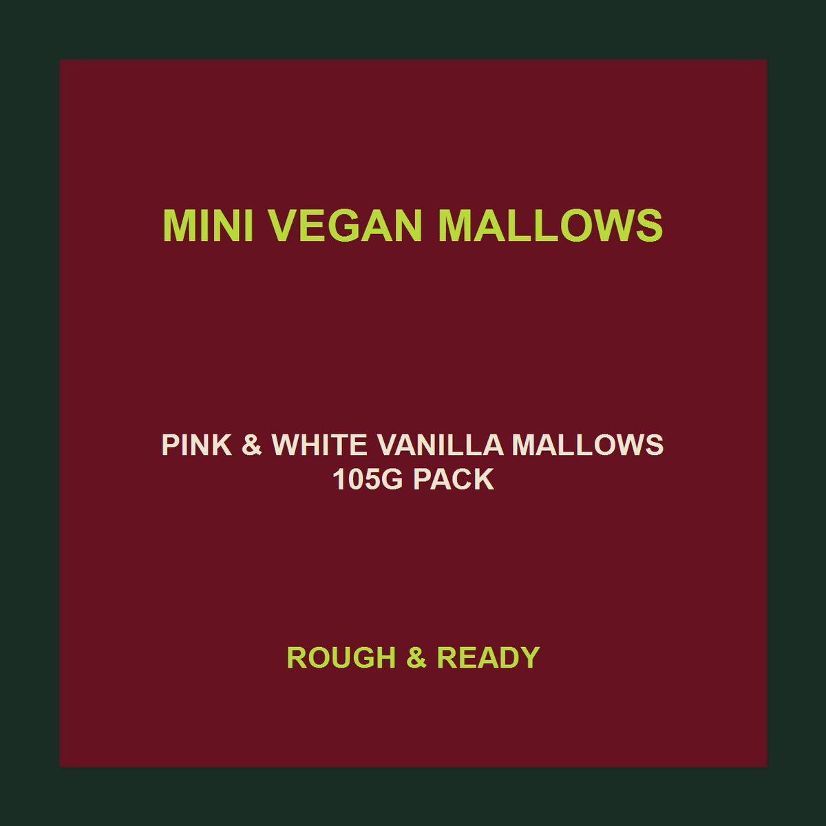 Free From Fellows mini vegan mallows product facts