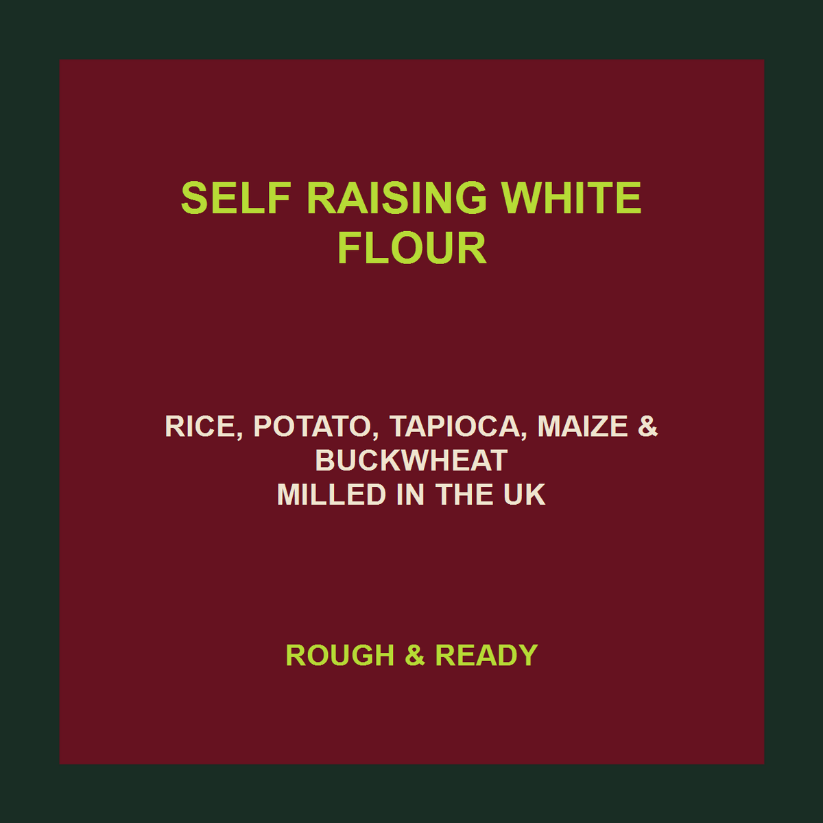 Freee self raising white flour product facts