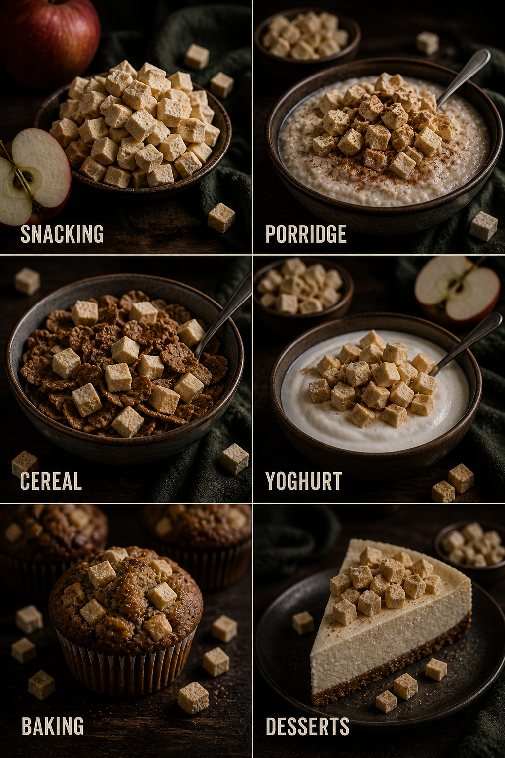 Freeze Dried Apple Cubes — ways to enjoy
