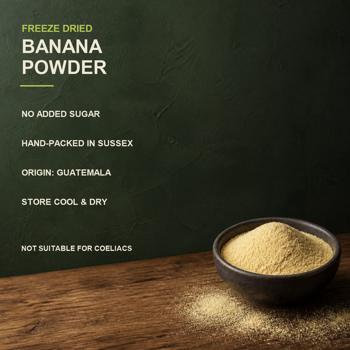 Freeze Dried Banana Powder — factual product benefits