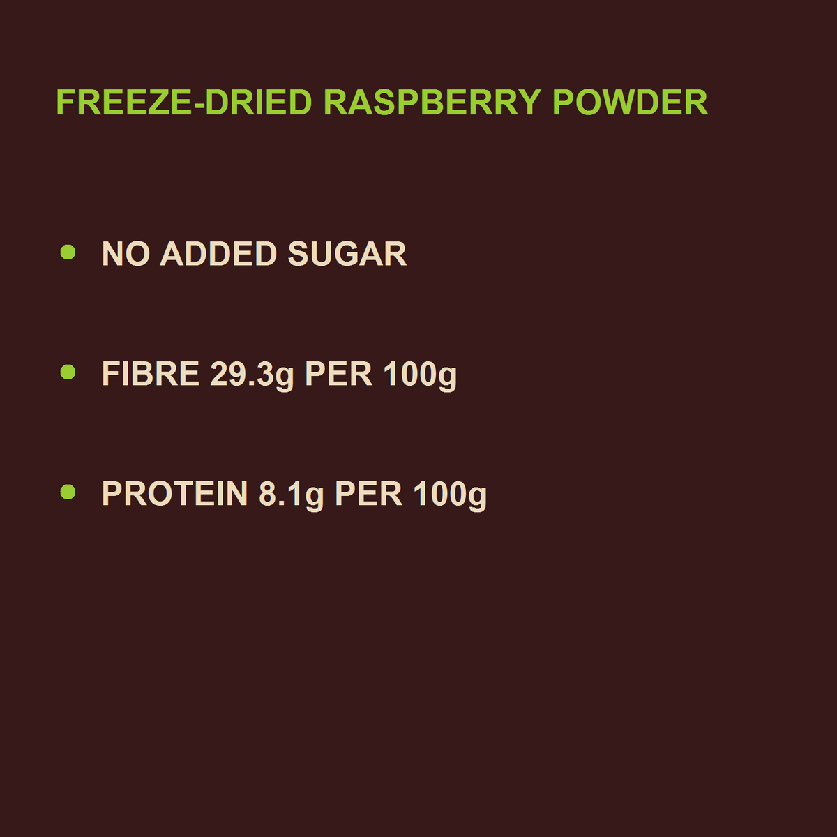 Freeze Dried Raspberry Powder — benefits
