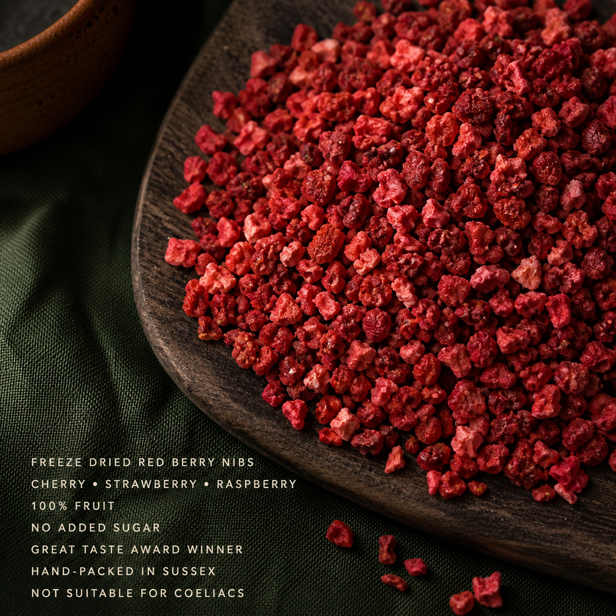 Freeze Dried Red Berry Nibs product facts