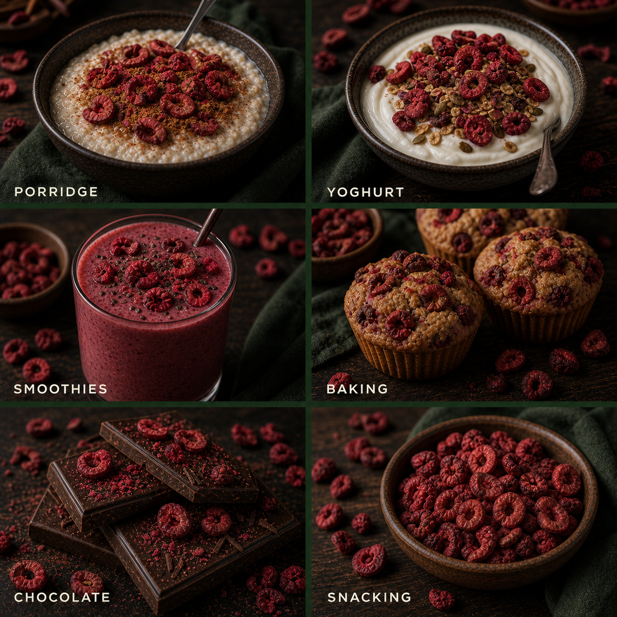 Six ways to enjoy Freeze Dried Sour Sliced Cherries