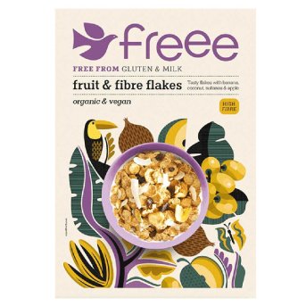 Authentic Freee Gluten Free Organic Fruit & Fibre Flakes packaging