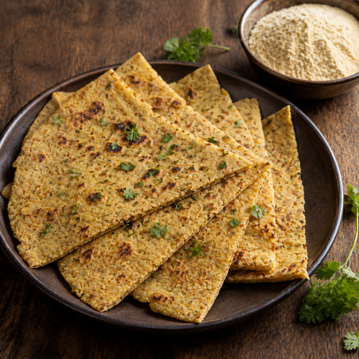 Cooking with organic chickpea flour