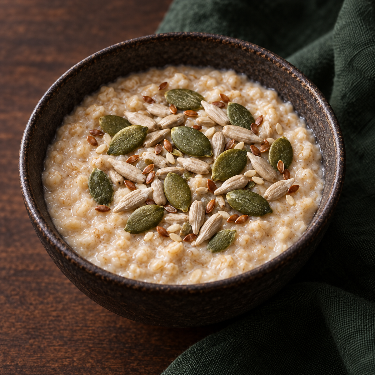 Omega Four Seed Mix on porridge