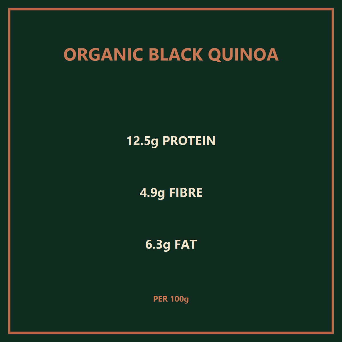 Infinity Organic Black Quinoa Grain — benefits