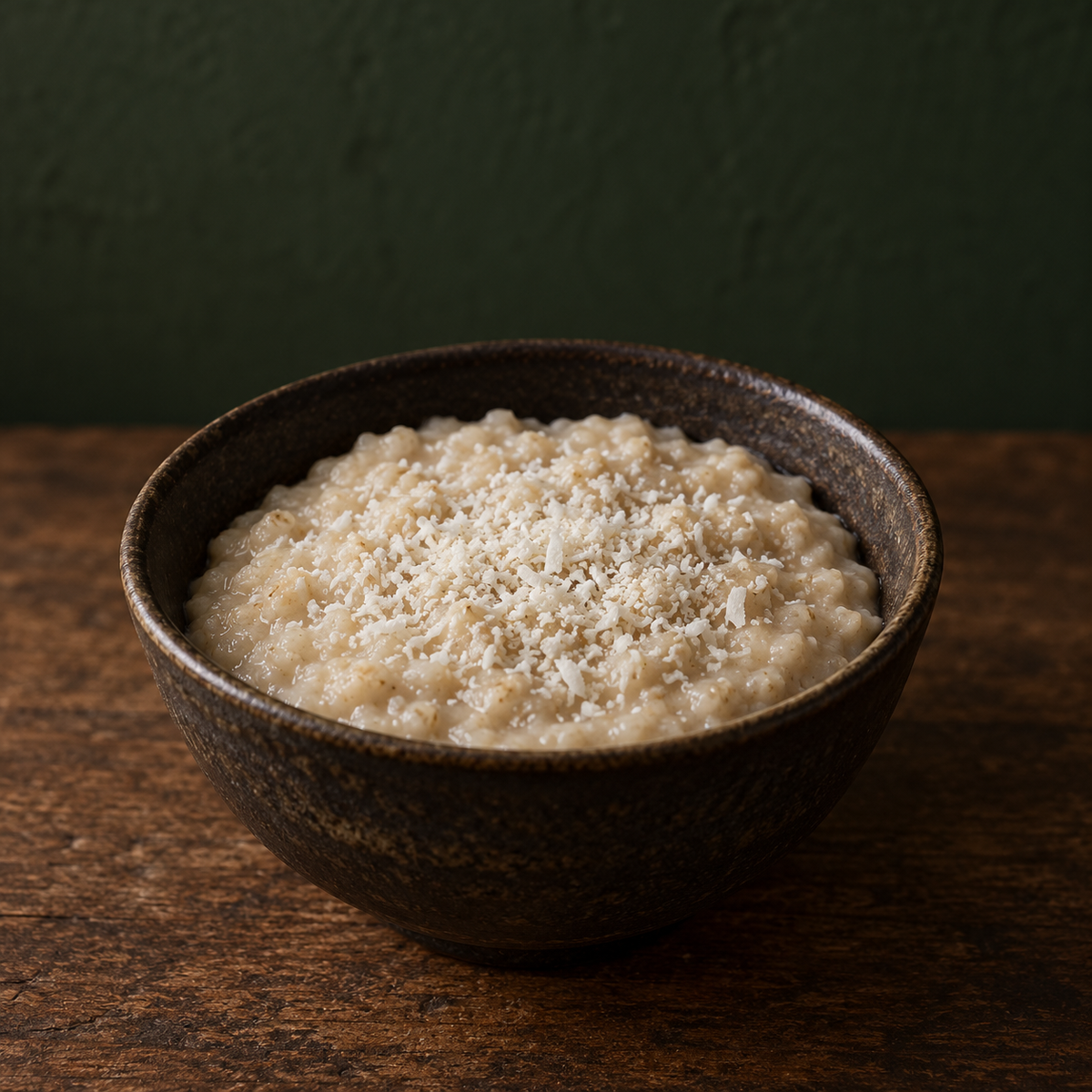 Porridge topped with Infinity Organic Desiccated Coconut