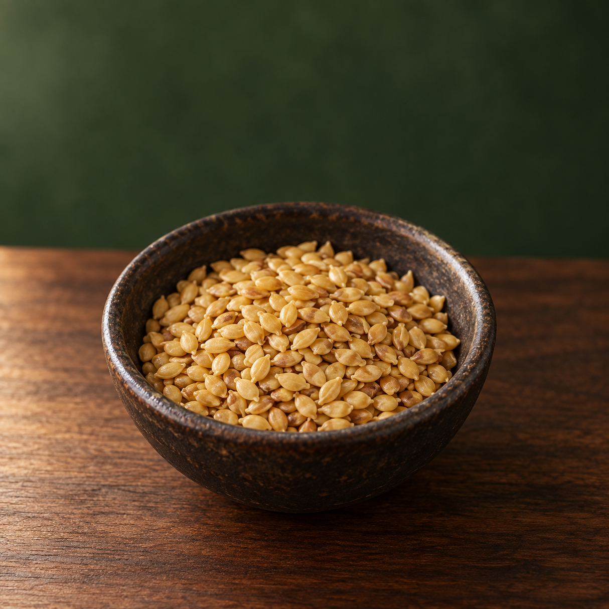 Infinity Foods Organic Golden Linseed — bowl detail