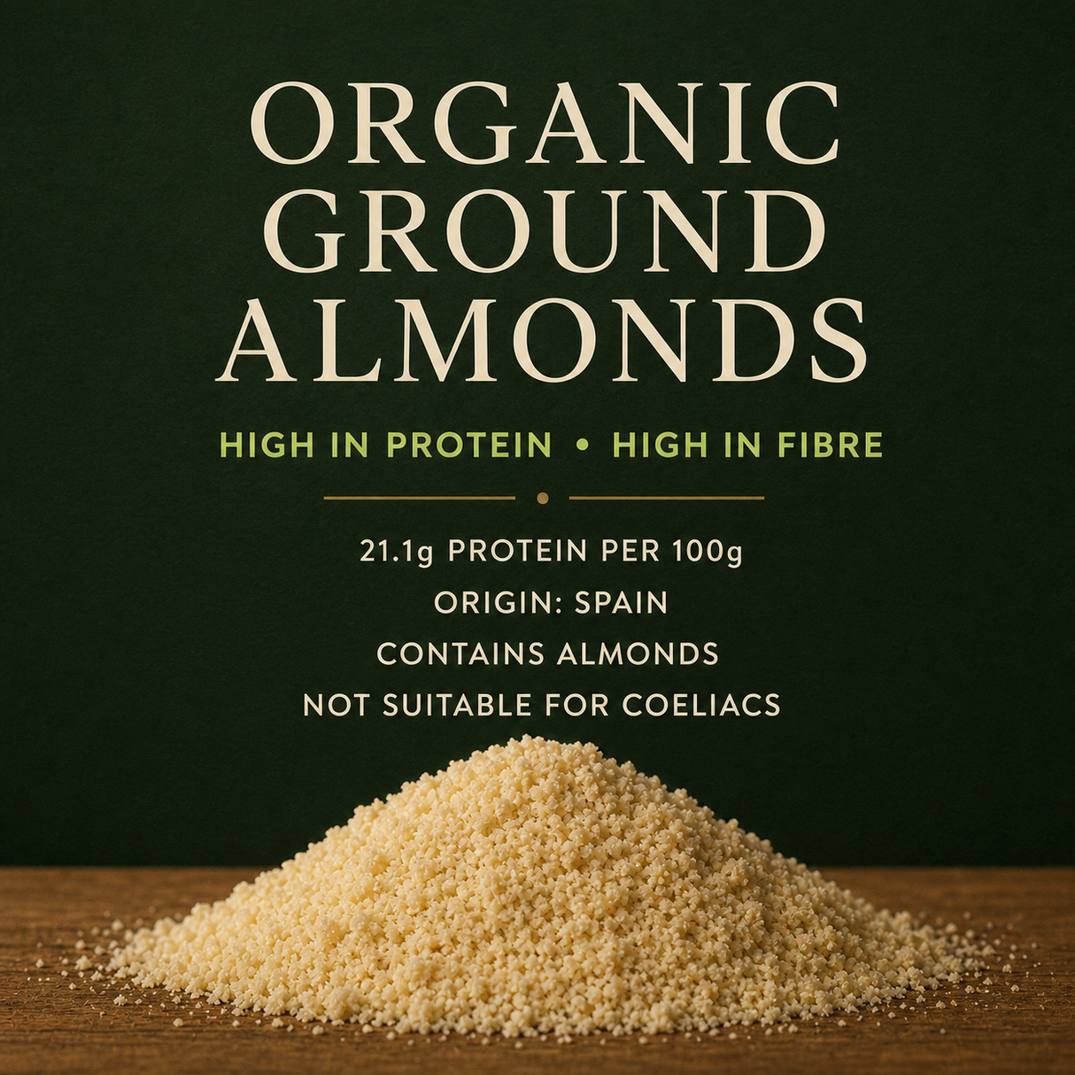 Organic Ground Almonds product information