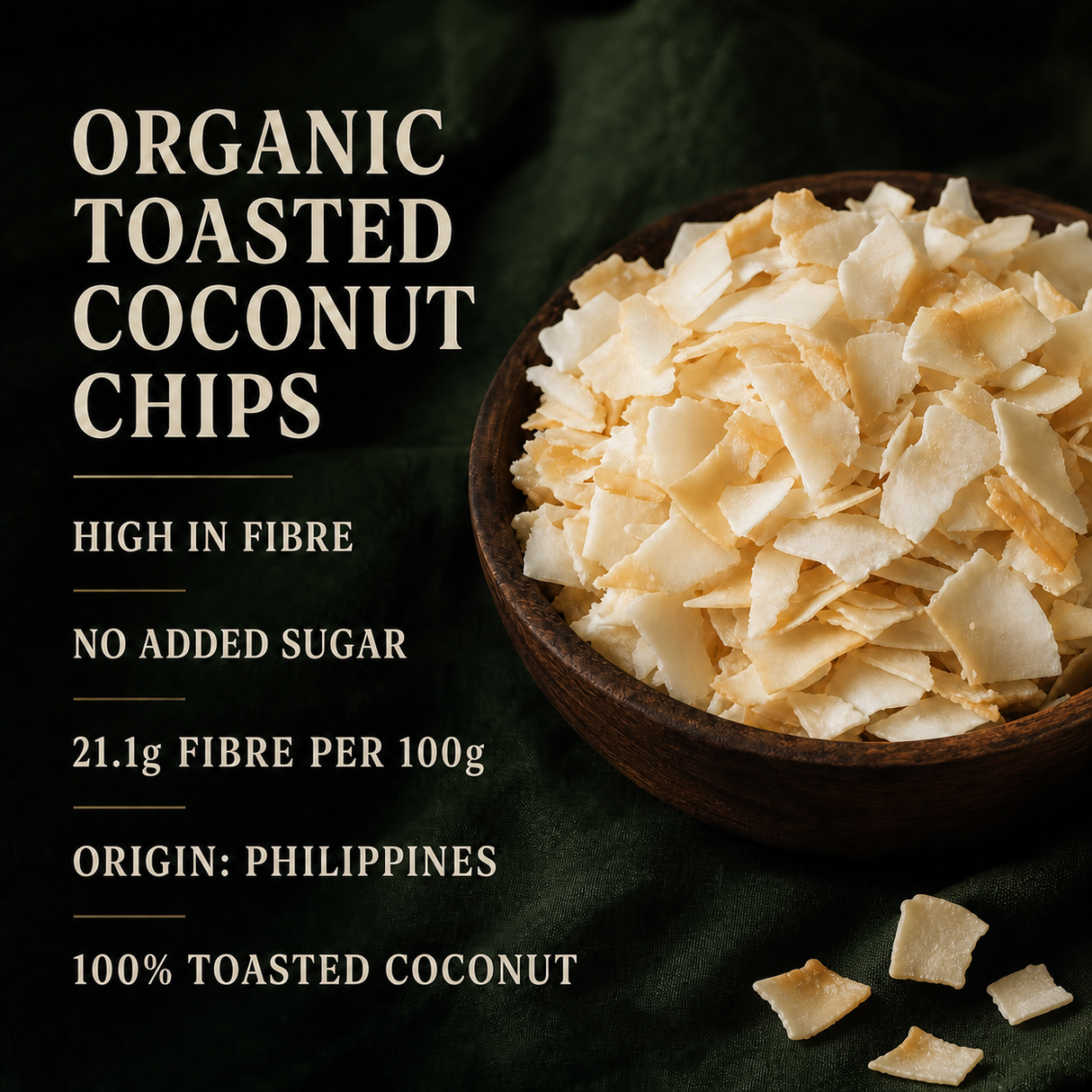 Organic Toasted Coconut Chips product information