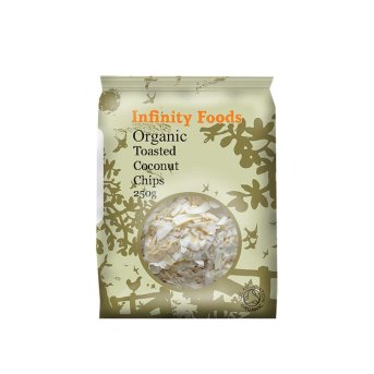 Infinity Foods Organic Toasted Coconut Chips 250g pack