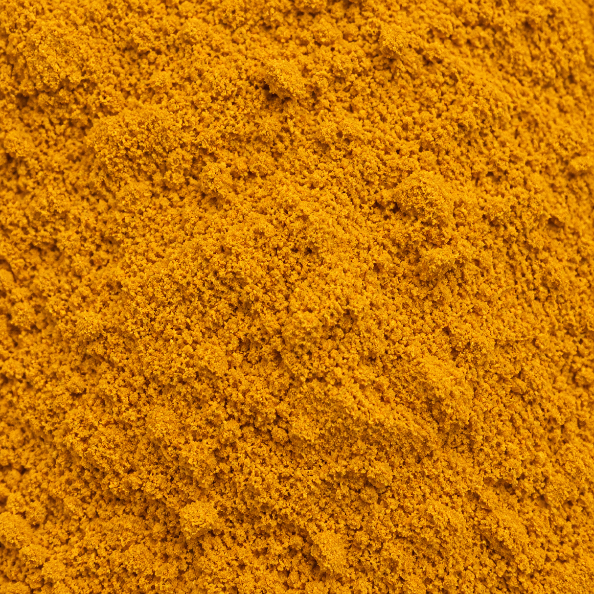 Organic turmeric powder extreme close-up