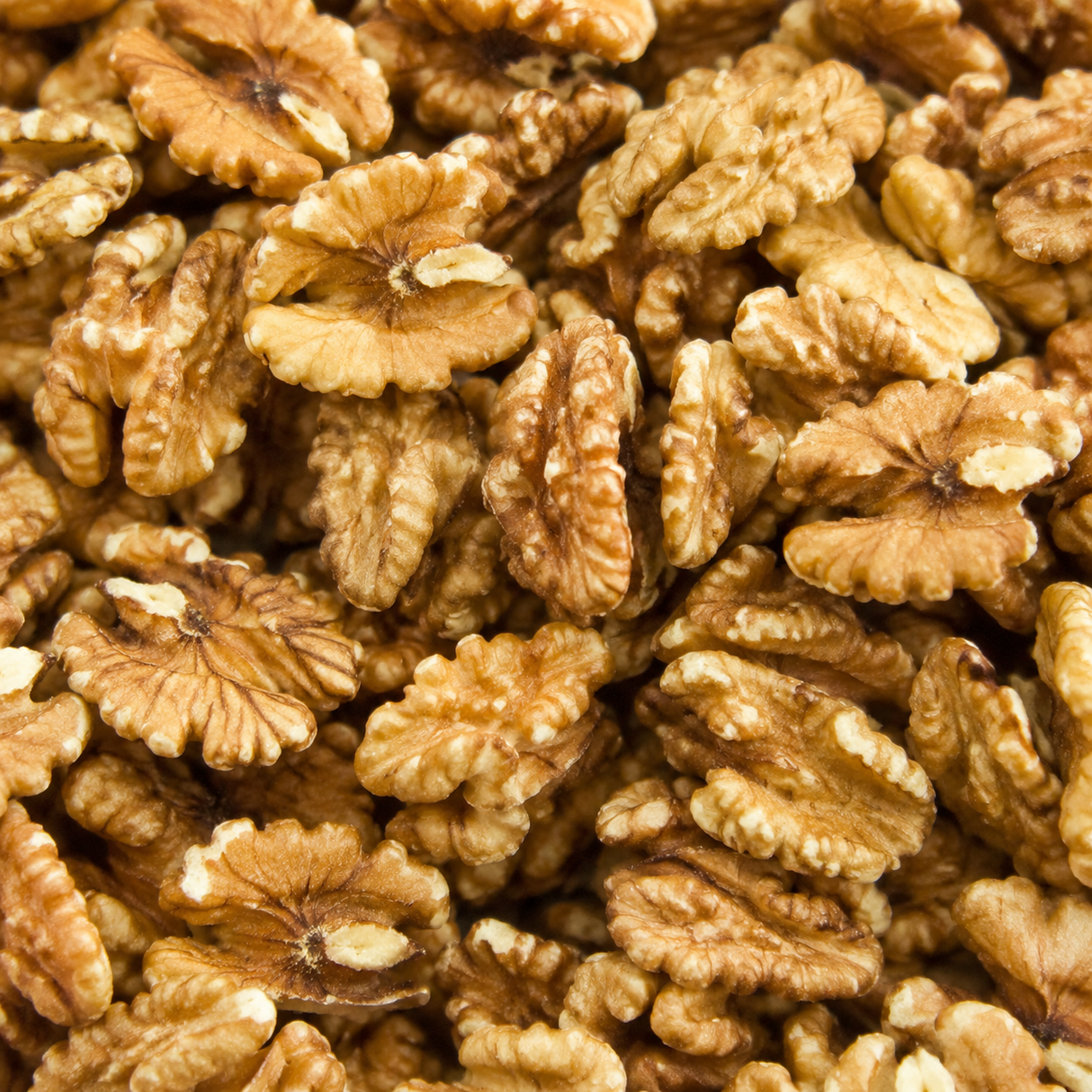 Infinity Foods organic walnut halves macro