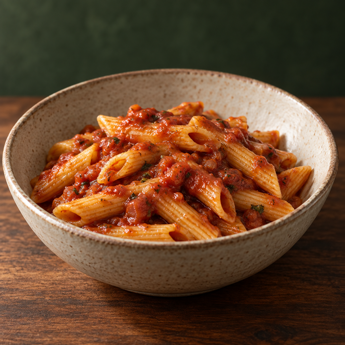 Penne with Basilico pasta sauce