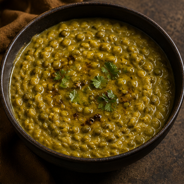Organic mung beans serving suggestion