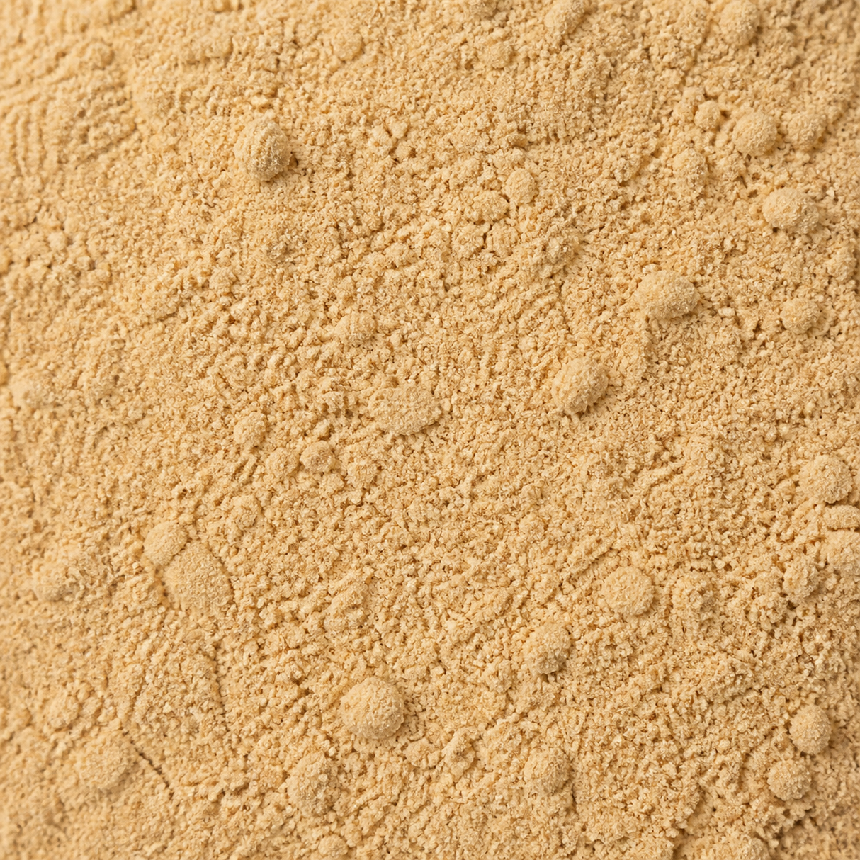Extreme close-up of organic black maca powder