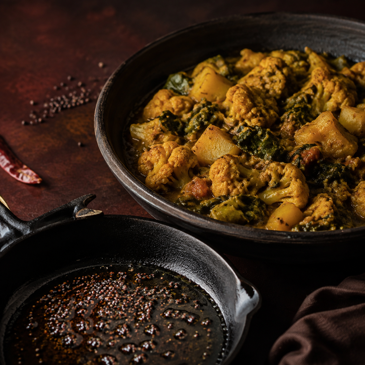 Organic Brown Mustard Seeds — serving suggestion