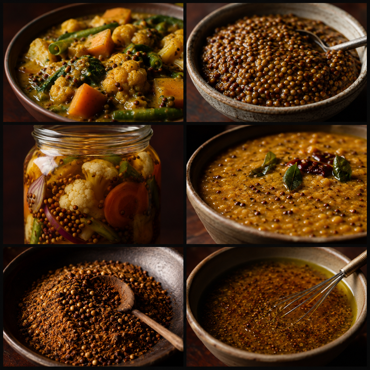Organic Brown Mustard Seeds — six ways