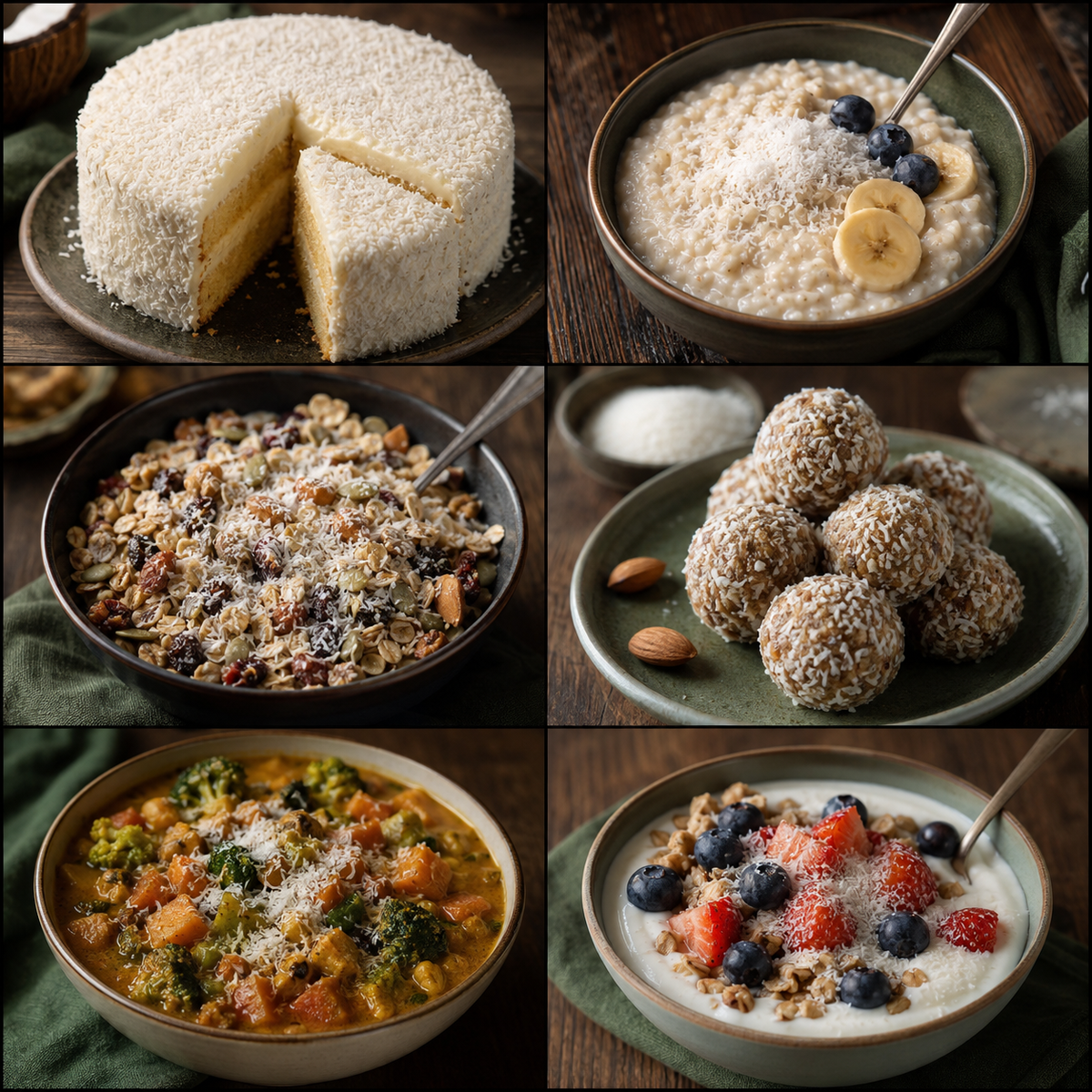 Organic Desiccated Coconut — six ways to enjoy