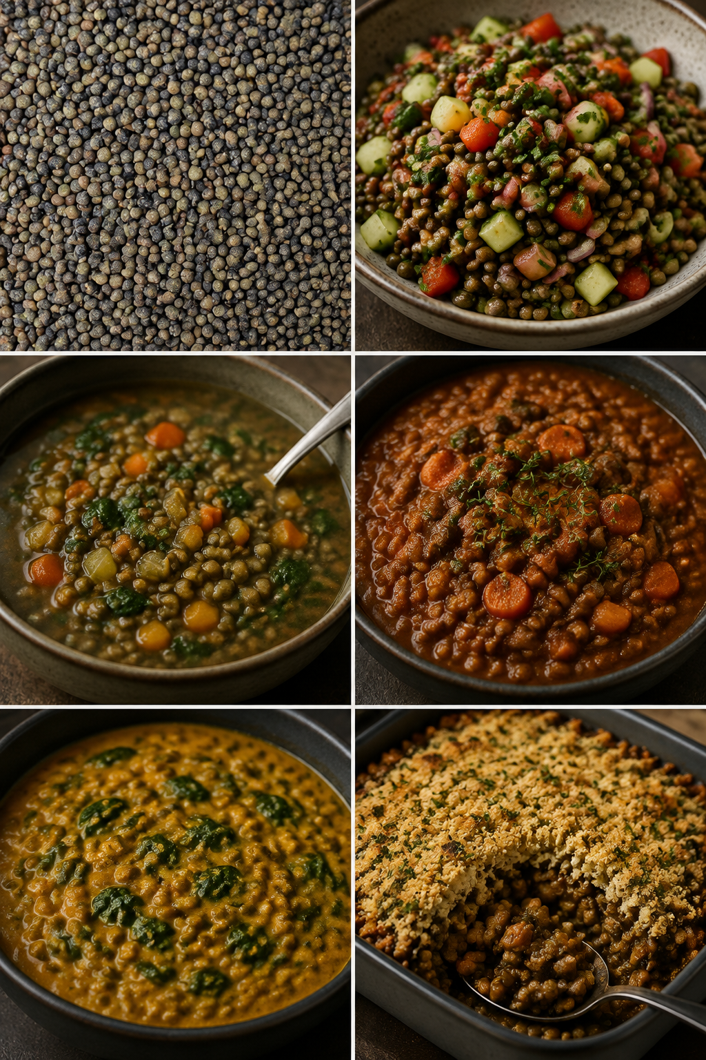 Organic French Type Lentils – six serving ideas