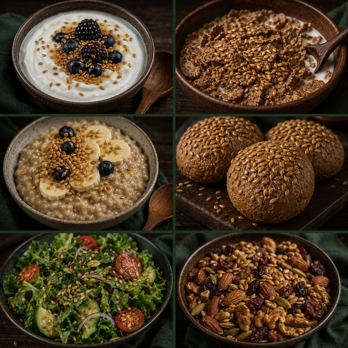 Six ways to enjoy organic golden flaxseed