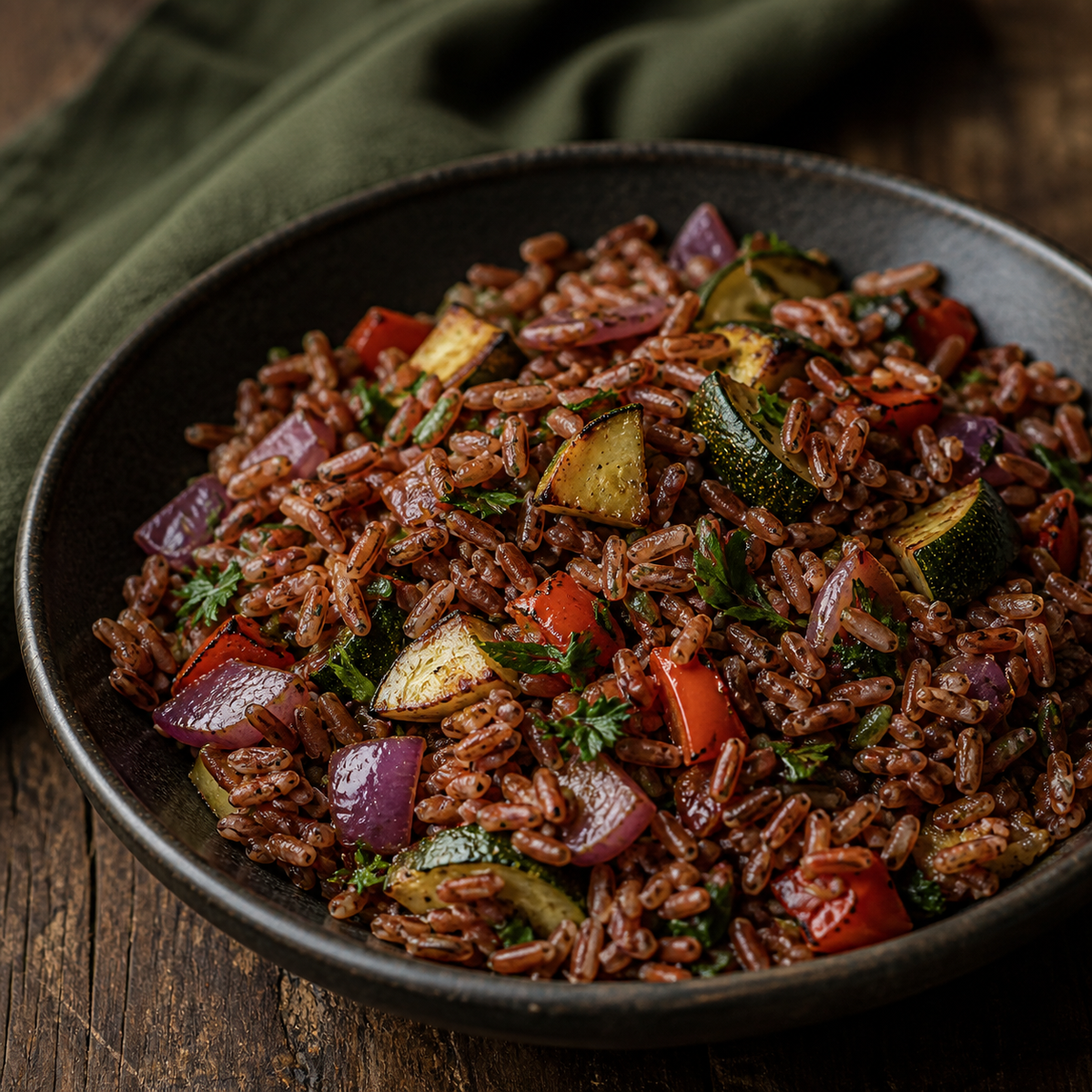 Organic Red Rice recipe idea